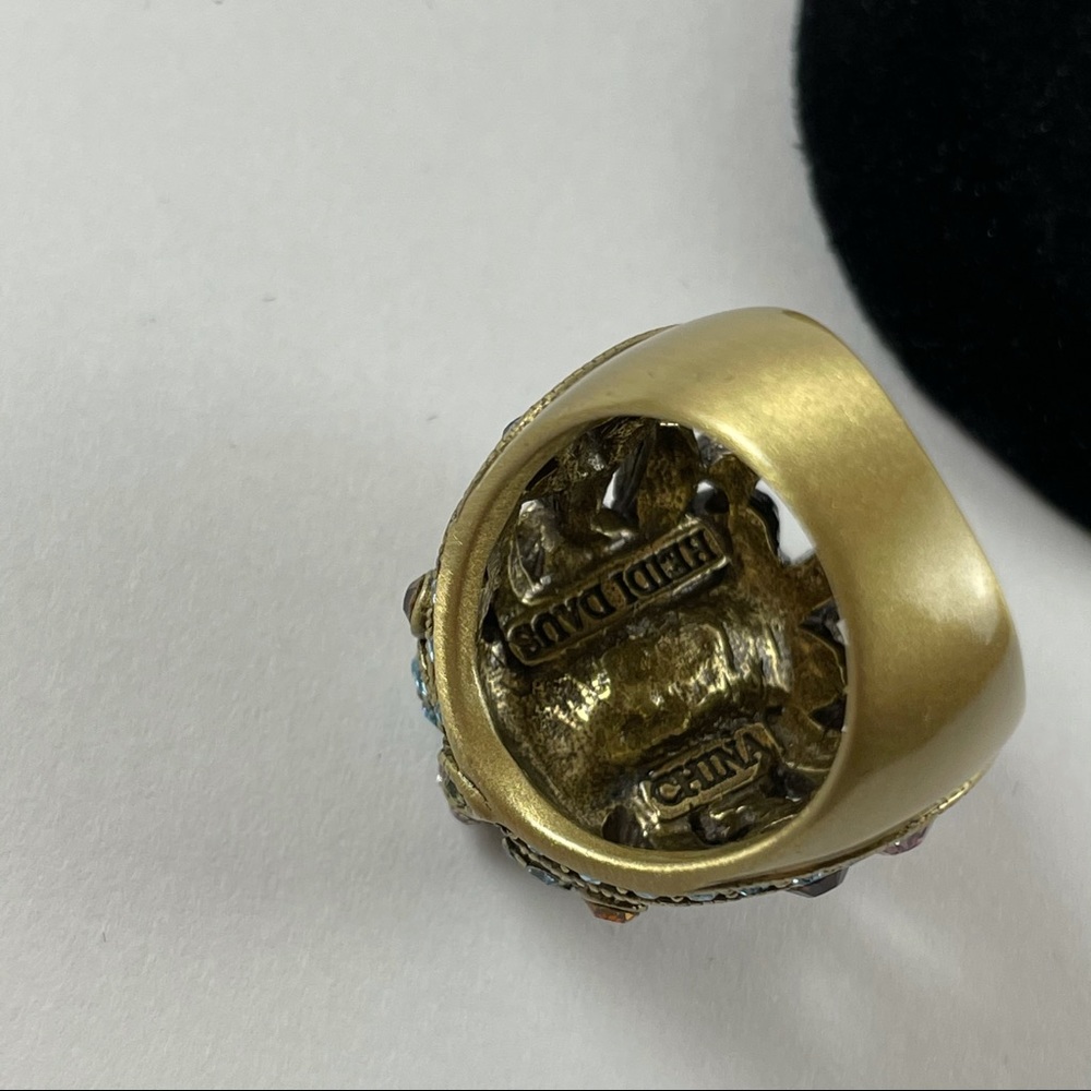 Dome Statement Brass Ring - image 5